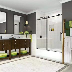 Industrial Hotel Style Bathroom