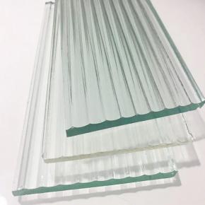 Fluted Pattern Tempered Glass