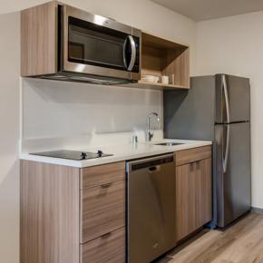 Hotel Guestroom Kitchenette Design Woodspring Suites