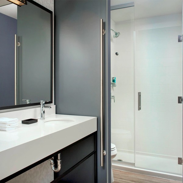 Hotel Style Bathroom Aloft by Marriott