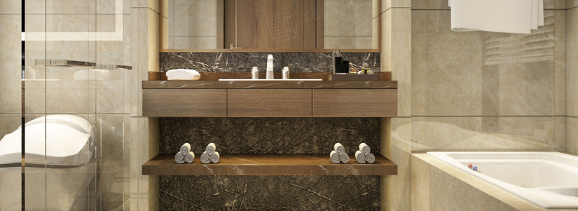 Hotel Bathroom Lavatory Vanity set and Plumbing Fixture